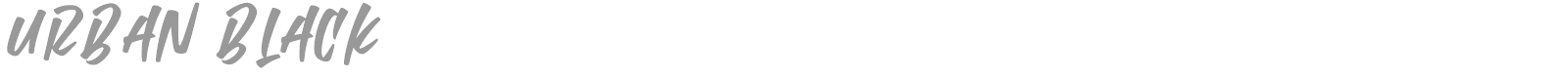 Urban Black font preview